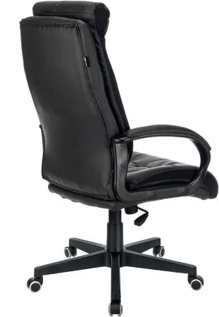 Кресло руководителя Бюрократ CH-824 черный экокожа крестов. пластик