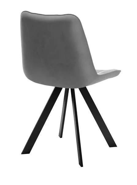 Стул DikLine 229 поворотный, B22 GREY, ножки черные