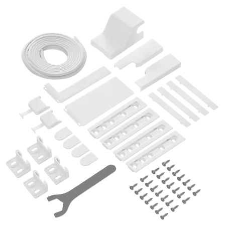 Встраиваемый холодильник NO FROST с инвертором MAUNFELD MBF19354NFWGR LUX Inverter Белый