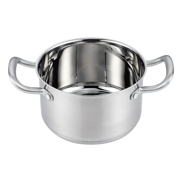 Кастрюля MAUNFELD FLORENCE MF26FR01CR из нержавеющей стали со стеклянной крышкой, 18 см, 2,6 л