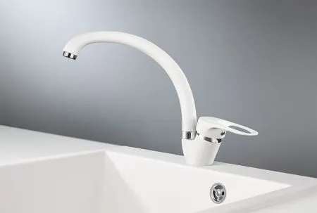 ST-03, БЕЛЫЙ СМЕСИТЕЛЬ КУХОННЫЙ