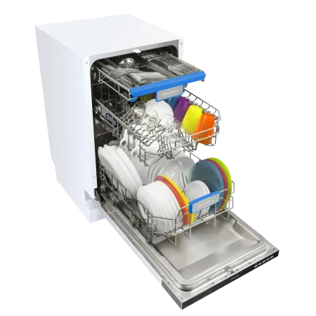 Посудомоечная машина с лучом на полу MAUNFELD MLP-08B Нержавеющая сталь