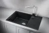 7805, ЧЁРНЫЙ, кухонная мойка, кварц