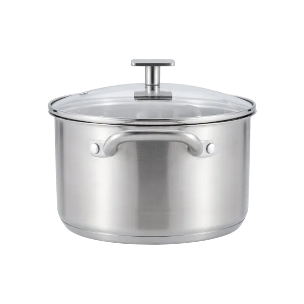 Кастрюля MAUNFELD FLORENCE MF36FR01CR из нержавеющей стали со стеклянной крышкой, 20см, 3,6 л