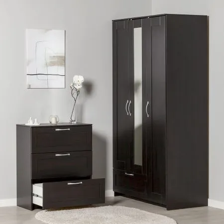 2.02.02.050.5 СИРИУС комод "3 ящика Дуб Венге RU"