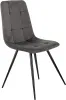 Стул для дома Бюрократ CH-K1 т.серый Holland 18 металл черный на ножках (CH-K1_1/HL18)