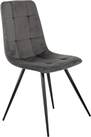 Стул для дома Бюрократ CH-K1_4 комплект 4шт т.серый Holland 18 металл черный на ножках (CH-K1_1/HL18_4)