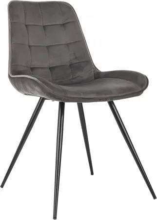 Стул для дома Бюрократ CH-K2 т.серый Holland 18 металл черный на ножках (CH-K2_1/HL18)