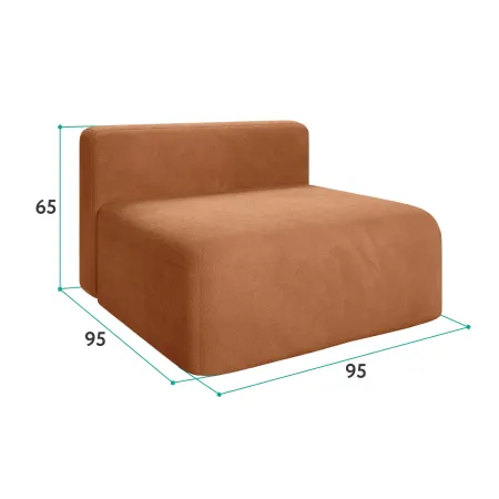 НОВЫЕ ЭМОЦИИ Модуль-кресло, терракотовый