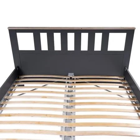 2.08.04.070.15 САГА кровать двойная 160х200 серая/ясень