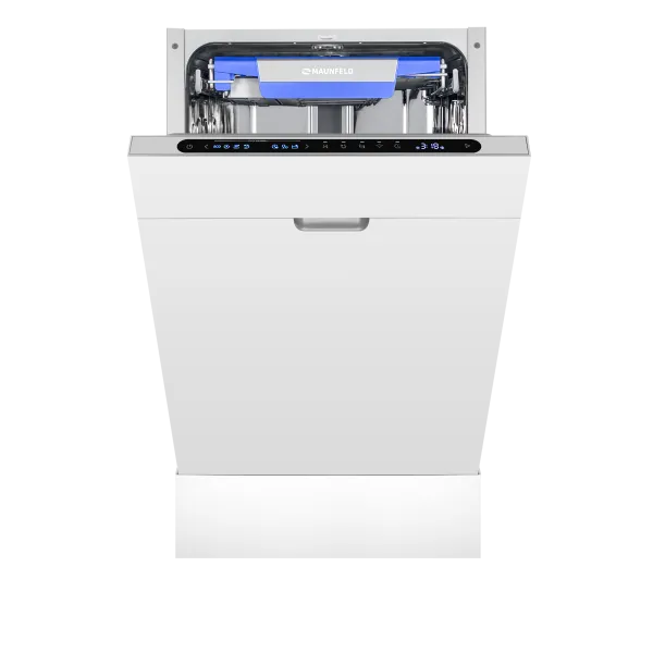 Посудомоечная машина авто-открыванием MAUNFELD MLP45331T Light Beam Wi-Fi Нержавеющая сталь