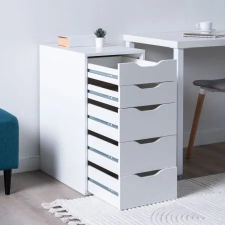 S00388 Ингар 5 комод 36x71x53, белый