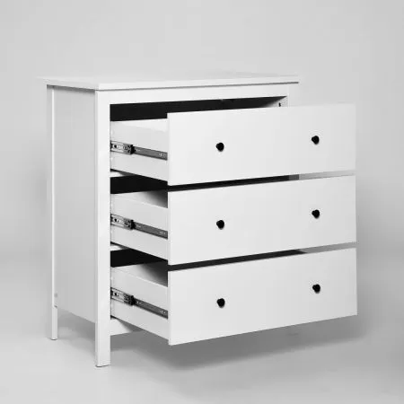 2.08.02.020.1 САГА комод 3 ящика белый