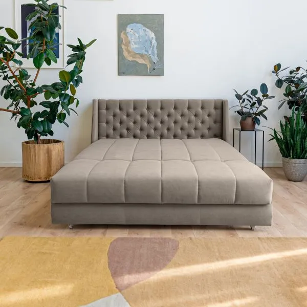 РИЧМОНД Складная кровать серо-бежевая, 200