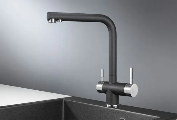 2305, ЧЕРНЫЙ, СМЕСИТЕЛЬ КУХОННЫЙ