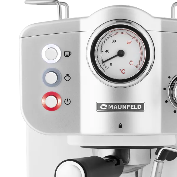 Кофемашина рожкового типа MAUNFELD MF-735WH PRO Белый