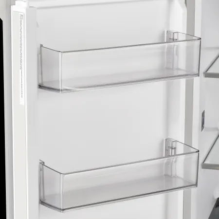 Холодильник с инвертором MAUNFELD MFF190NFD Черная нержавеющая сталь