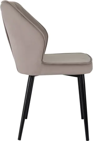 Стул для дома Бюрократ CH-K5_2 комплект 2шт т.бежевый Holland 61 металл черный на ножках (CH-K5_1/HL61_2)