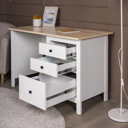 2.08.06.160.14 САГА стол письменный 120х56 белый/ясень