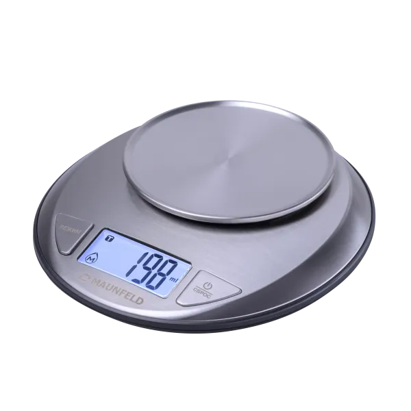 Кухонные весы с чашей MAUNFELD MKS-618MBS Нержавеющая сталь