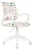 Кресло детское Бюрократ Burokids 1 W мультиколор принцесски крестов. пластик пластик белый