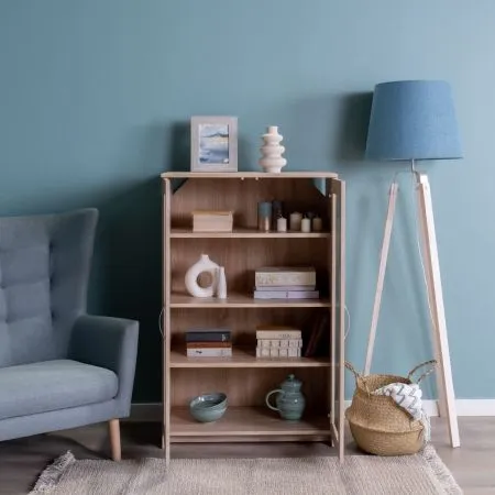 2.02.03.390.3 СИРИУС тумба 2 двери со стеклом 78х123 сонома RU