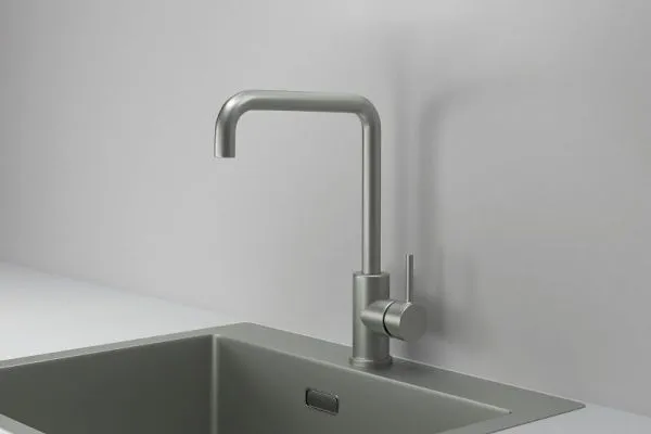 KS-7110, МАТОВАЯ СТАЛЬ, СМЕСИТЕЛЬ КУХОННЫЙ KITCHEN SPACE