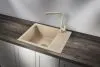 6002, ПЕСОК, кухонная мойка, кварц