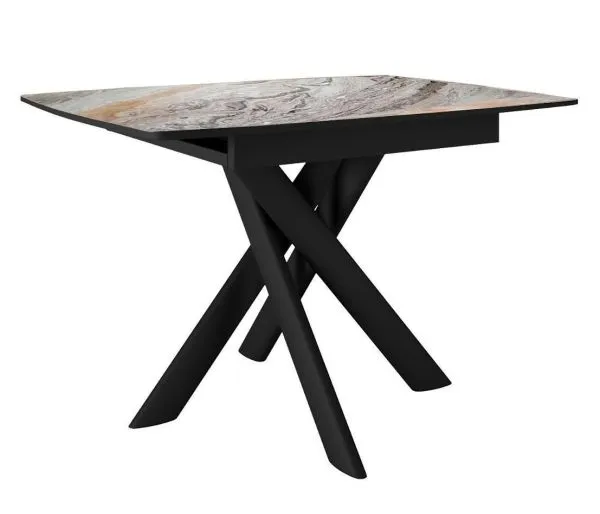 Стол DikLine DKB110, Керамика Venetian Brown Light глянец, опоры черные