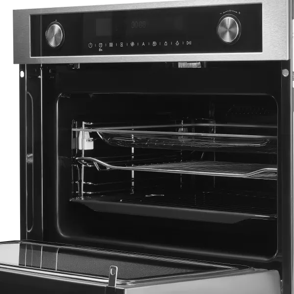 Компактный духовой шкаф с функцией СВЧ MAUNFELD MCMO5015MF Нержавеющая сталь