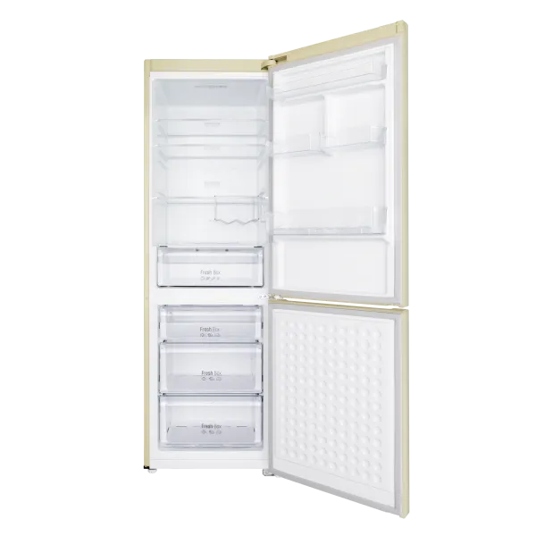 Холодильник-морозильник MAUNFELD MFF187NF Бежевый