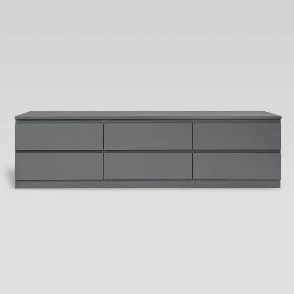 2.03.03.110.4 КАСТОР тумба 6 ящиков RU серый