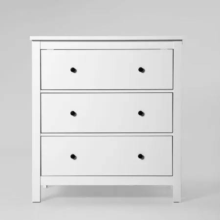 2.08.02.020.1 САГА комод 3 ящика белый