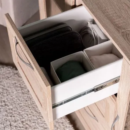 2.02.03.380.3 СИРИУС тумба 2 двери со стеклом и 3 ящика 117х95 сонома RU