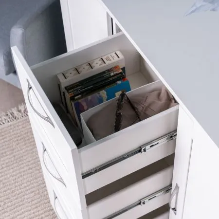 2.02.03.340.1 СИРИУС тумба 2 двери и 3 ящика 117х95 белая RU