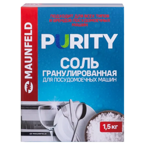 Соль для посудомоечных машин MAUNFELD Purity MDS1500G (1500 г)
