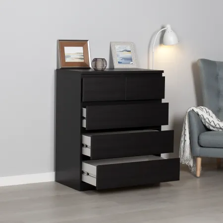 Комод МАЛЬТА высокий с пятью выдвижными ящиками, цвет Дуб Венге