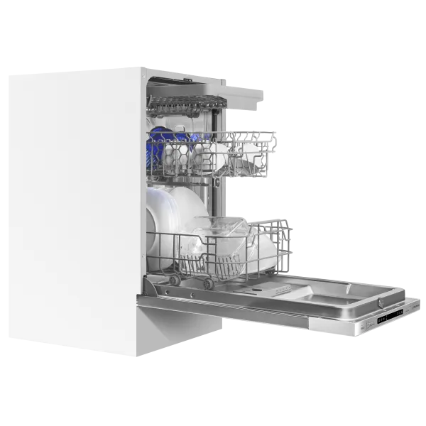 Посудомоечная машина с Aqua Stop MAUNFELD MLP45130 Light Beam Белый