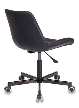 Кресло Бюрократ CH-350M черный текстиль/экокожа крестов. металл