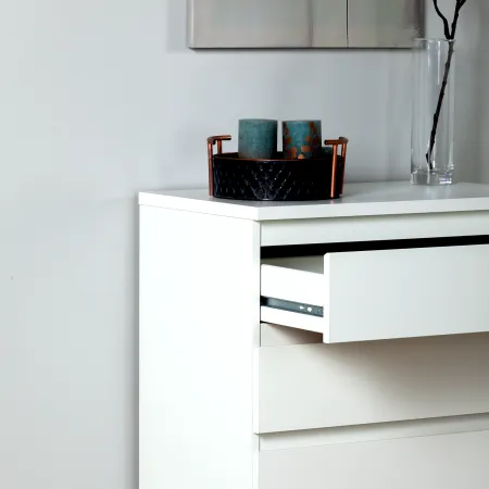 2.03.02.070.1 КАСТОР комод 5 ящиков RU белый