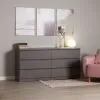 S01088 Варма 6Д комод 160х77х40, серый