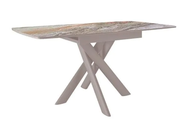 Стол DikLine DKB110, Керамика Venetian Brown Light глянец, опоры капучино