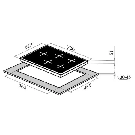 Газовая варочная панель MAUNFELD EGHE.75.33CBG2.R\G Бежевый