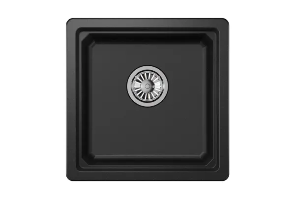 KS-4501U, АЛЮМИНИУМ, кухонная мойка, кварц