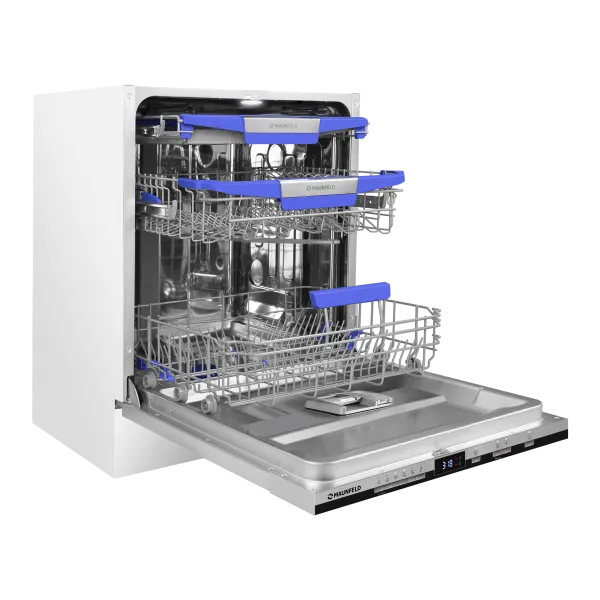 Посудомоечная машина с авто-открыванием MAUNFELD MLP60230 Light Beam Inverter Wi-Fi Нержавеющая сталь