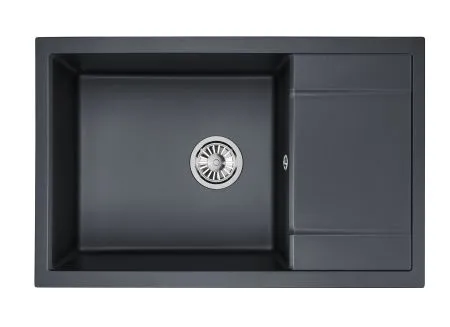 7805, ЧЁРНЫЙ, кухонная мойка, кварц