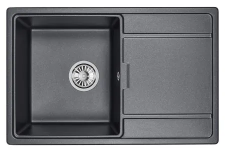 7804, ЧЁРНЫЙ, кухонная мойка, кварц