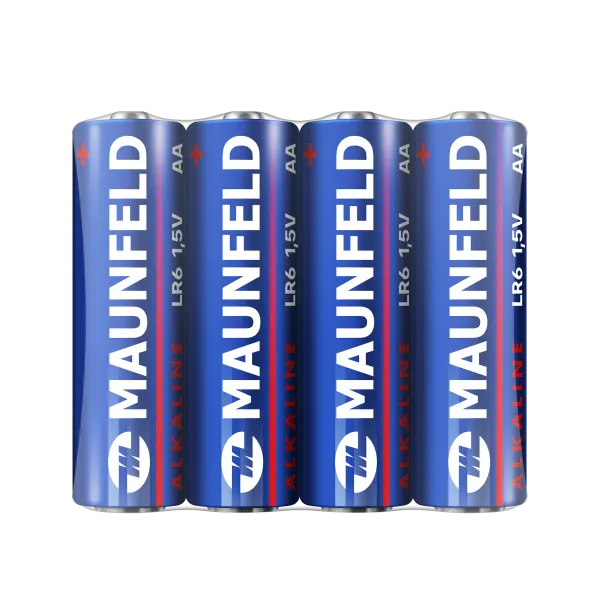 Батарейки MAUNFELD Alkaline AA (LR6) MBLR6-SR40, спайка 4 шт