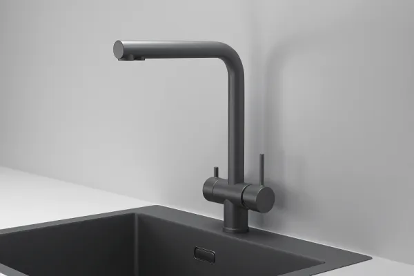 KS-7011, ГРАФИТ МАТОВЫЙ, СМЕСИТЕЛЬ КУХОННЫЙ