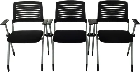 Стул Бюрократ X-Click черный на ножках металл серый